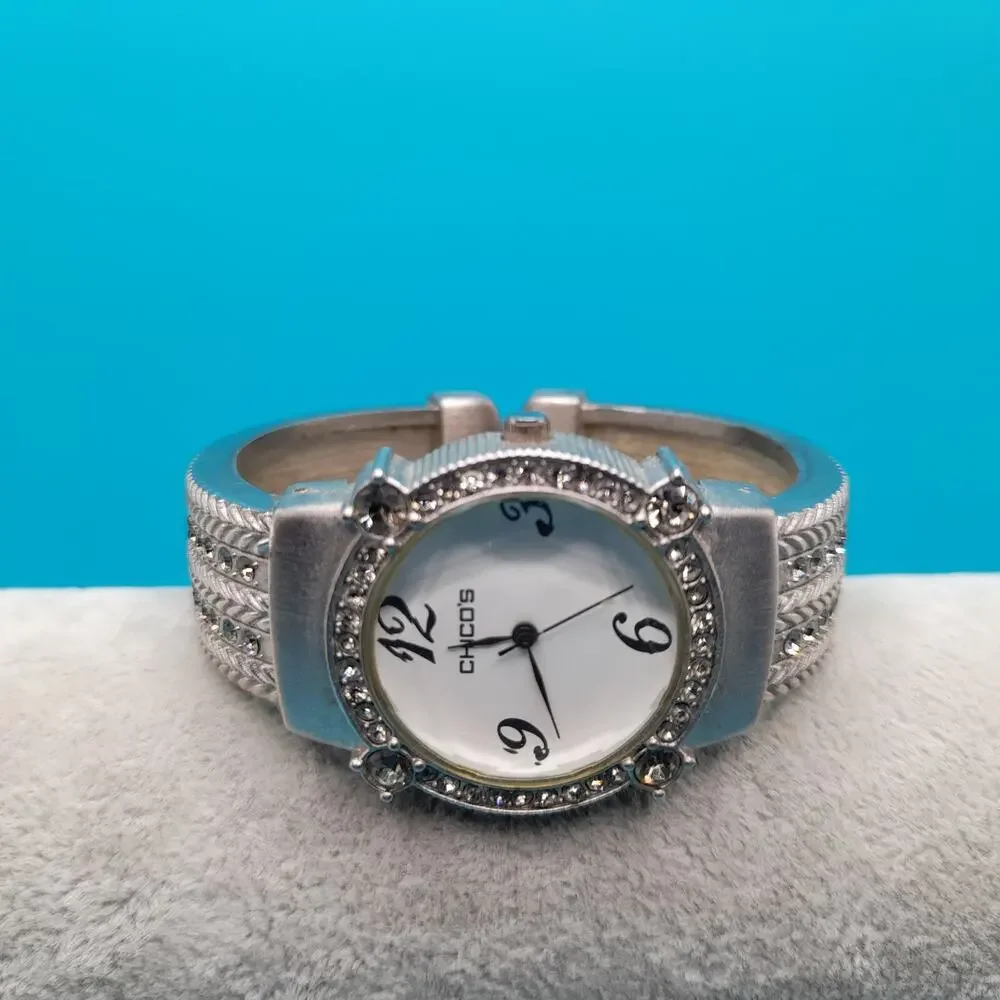 Chico’s Womens Bracelet Cuff Watch, Needs Battery, Japanese Movement